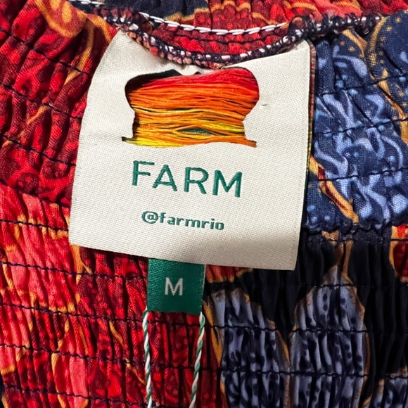 FARM Rio Mini Smocked Dress - M - Picture 3 of 10